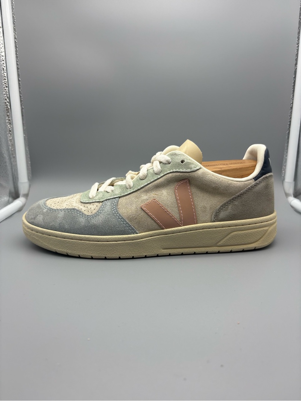 Veja | V-10 Suede Shoes - Color Block ; Womens 8